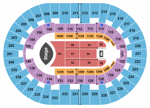 North Charleston Coliseum Eric Church Seating Chart